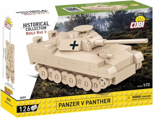 COBI Panzer V Panther 1:72 building set – mini tank, 126 pieces
