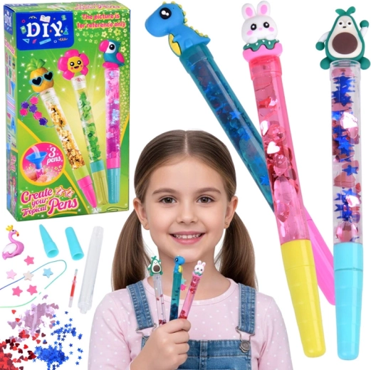 Creatieve DIY-set voor het maken van gelpennen – 3 stuks