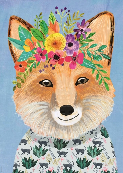Puzzle HEYE Floral Friends: friendly fox 1000 pieces