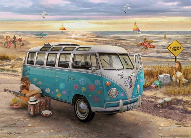Eurographics Puzzle VW Bus – Love and Hope, 1000 pieces