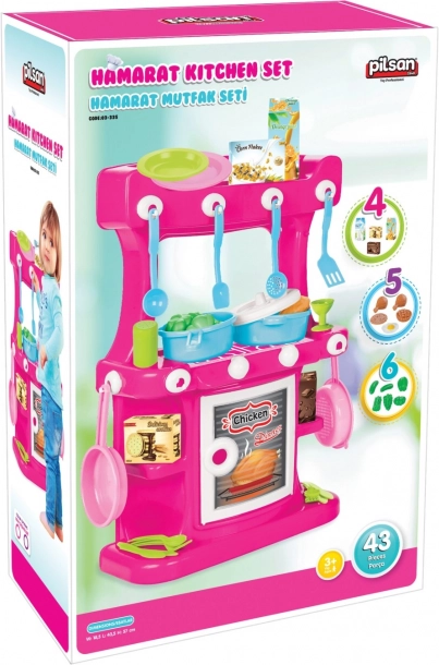 Set de cuisine rose