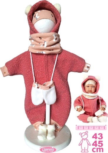 Llorens outfit for New Born doll 43–45 cm, 5-piece set