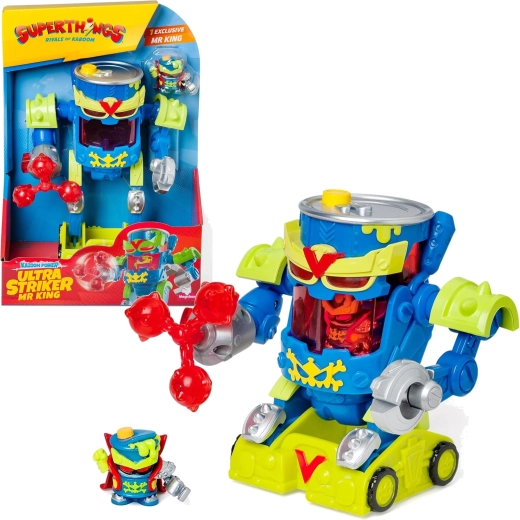 SuperThings Ultra Striker Mr King robot with figurine