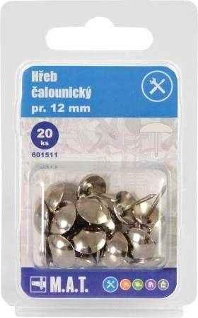 Upholstery nail nickel-plated 12 mm (20 pcs)