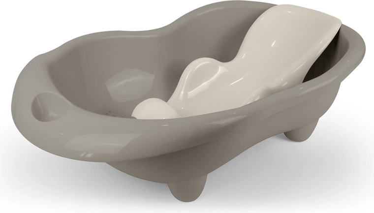 Babybadje met ligsteun Hippo, grijs