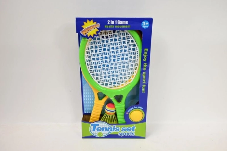 Ensemble de raquettes avec balle et volant de badminton