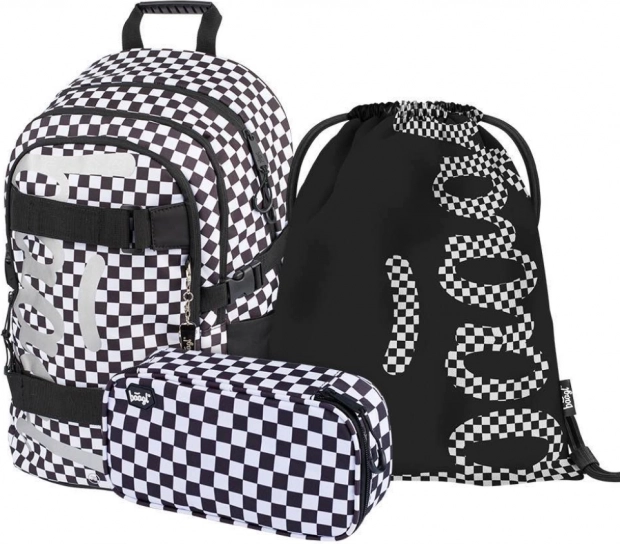 Baagl ensemble scolaire Skate Ska – sac à dos, trousse et sac