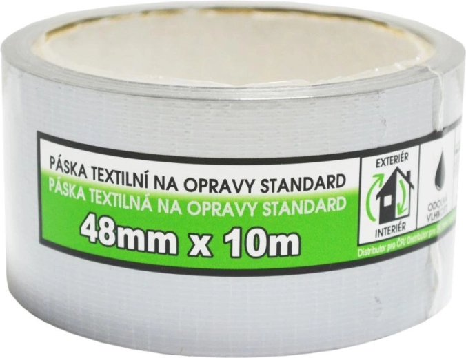 Universal adhesive tape 48 mm × 10 m silver