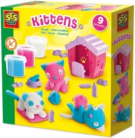 SES Creative kittens maken met boetseerklei