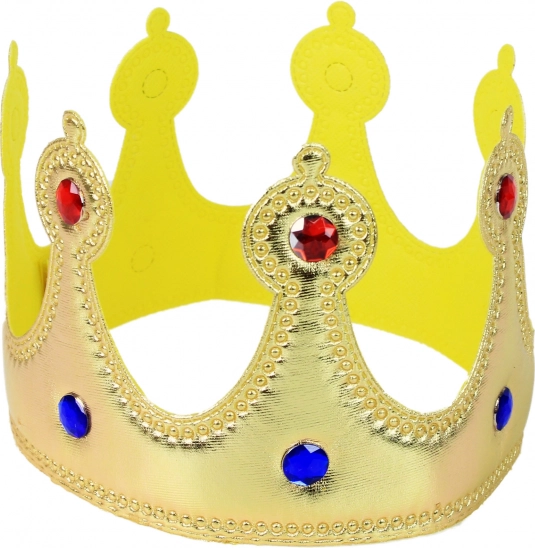 Royal crown with hook-and-loop fastener