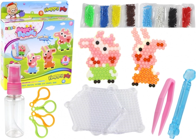 Water Beads DIY – set of 8 colors with piglet motifs