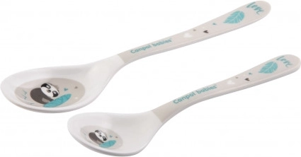 Canpol babies Melamine Spoons EXOTIC ANIMALS 2 pcs grey