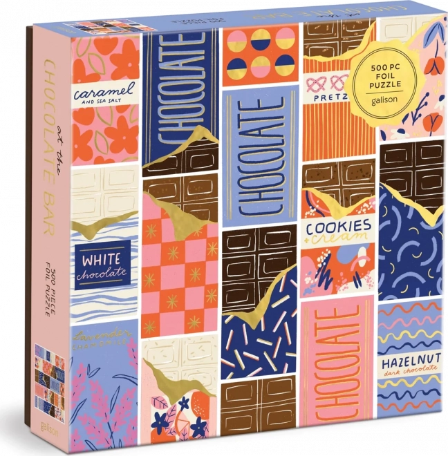 Galison square puzzle at the chocolate bar 500 pieces