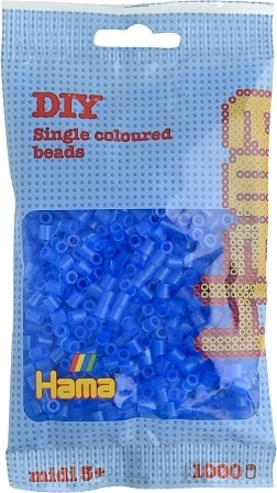 Hama Midi iron-on beads transparent blue 1000 pcs