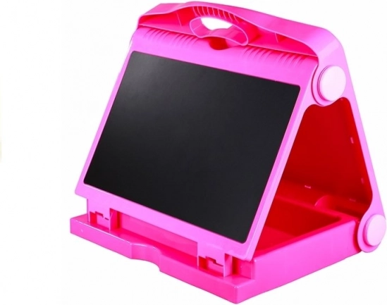 Dubbelzijdig kindertekenbord met krijt en stiften 2-in-1