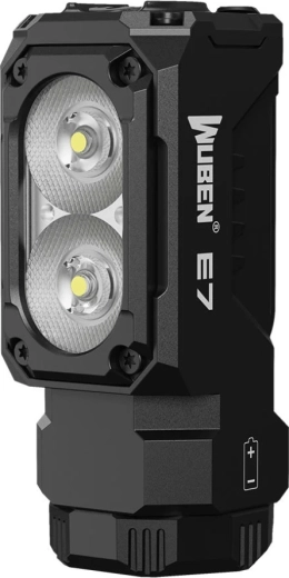 Wuben E7 hoofdlamp en zaklamp 5000K, 1800 lm, zwart