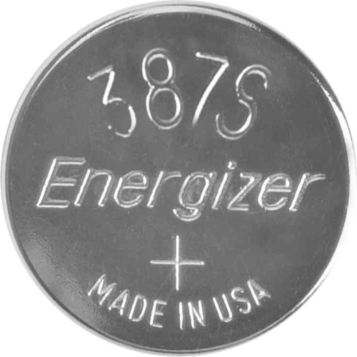 Pile pour montre à l’oxyde d’argent Energizer 387, 1,55 V, 63 mAh
