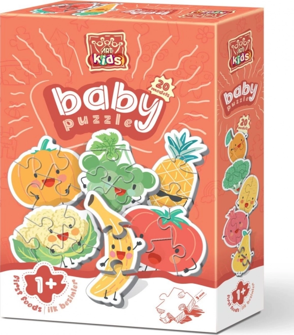 ART PUZZLE Baby Puzzle Fruit and Vegetables (2-4 pieces)