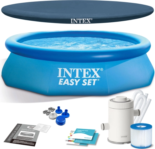 Piscine autoportante de jardin 305 × 76 cm 4‑en‑1 INTEX