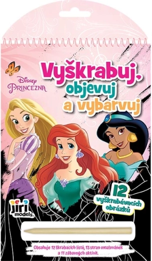 Kras, ontdek, kleur in Disney Prinsessen