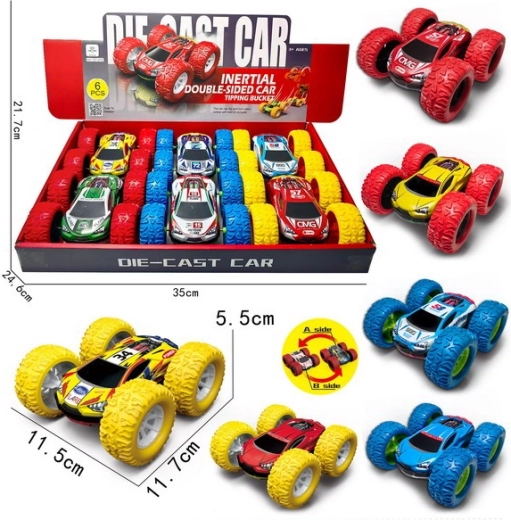 Metalen dubbelzijdige auto 11,5 cm met vliegwiel