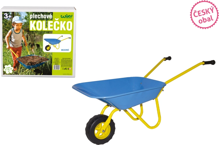 Blue Metal Wheelbarrow 82 × 42 × 35 cm