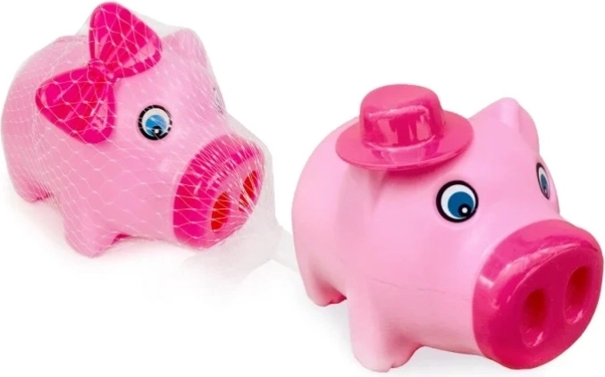 Roze spaarpot v de vorm van een varkentje