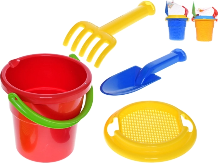 Set de sable avec seau 18 cm – 4 pièces