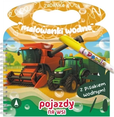 Activities and Water Coloring – Farm Vehicles