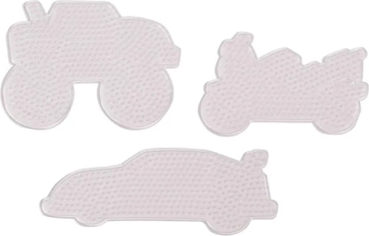 Playbox plaques pour perles à repasser 5 mm – voitures, 3 pcs