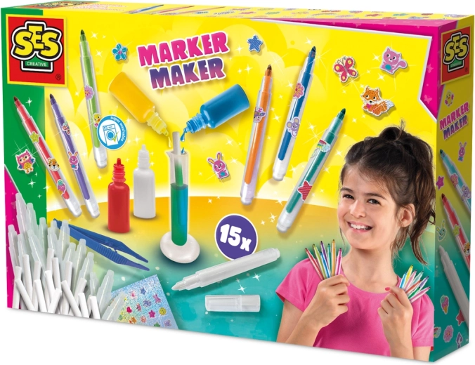 Set om kleurrijke stiften te maken voor kinderen – maak je eigen markers