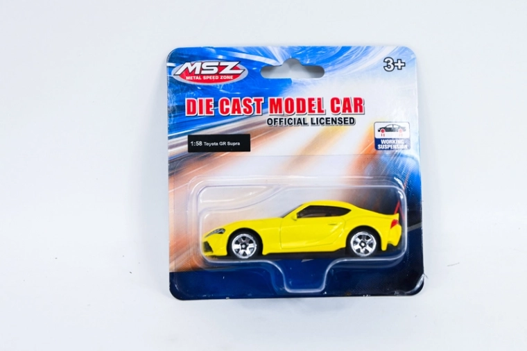 MSZ Toyota GR Supra modèle de voiture jaune 1:58