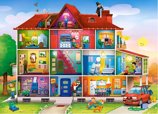 Puzzle 120 pieces house life