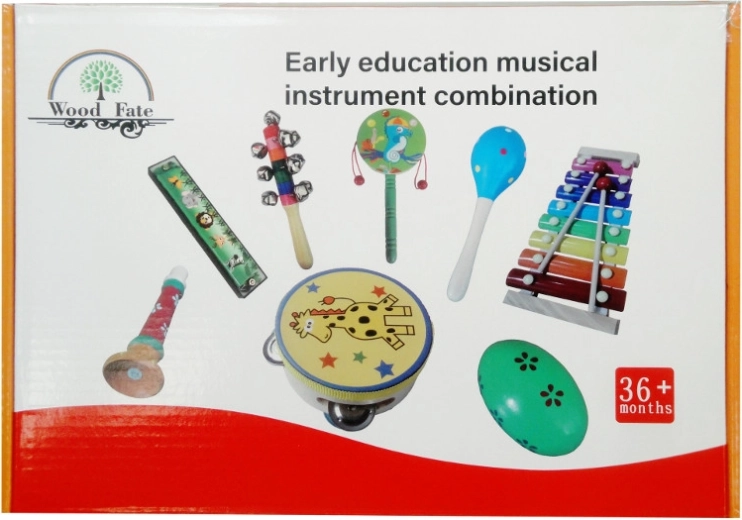 Ensemble d’instruments de musique en bois pour enfants