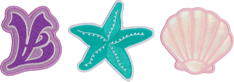 Baagl Baaglies Sea – set of 3 badges for backpack and school bag