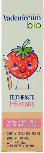 Vademecum Bio kinder tandpasta aardbei 1–6 jaar 50 ml
