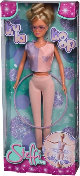 Poupée Steffi avec cerceau Hula Hoop