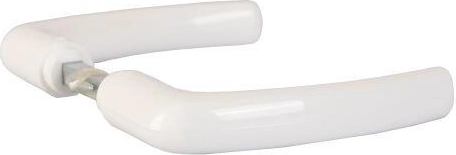 Interior door handle Classic with spindle, white (10 pairs)