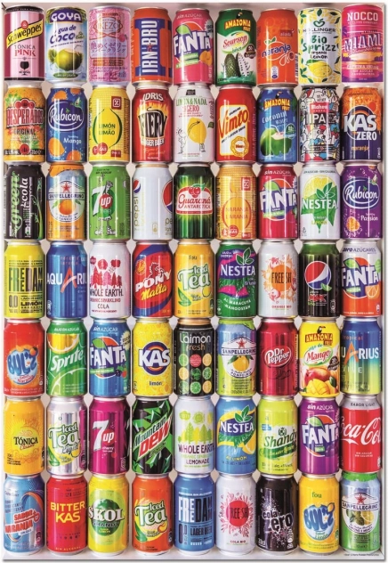 Puzzle Canettes 500 pièces