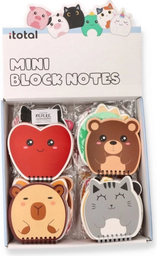 Cute Animal Spiral Notebook, 80 Sheets