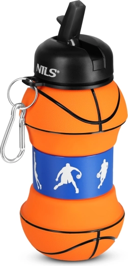 NILS Camp opvouwbare siliconen fles basketbal 550 ml