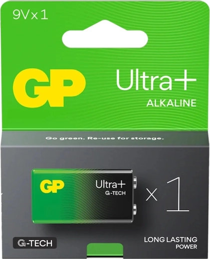 Alkalibatterie 9V GP Ultra+ 6LR61