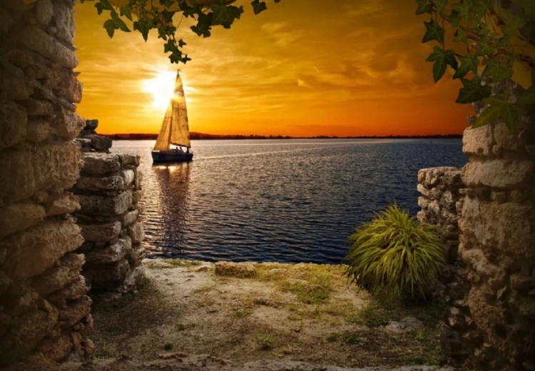 Diamond Painting – Sailboat at Sunset 30 × 40 cm