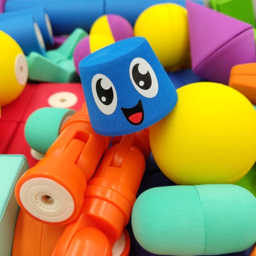 Magnetic Foam Building Set MagFlexi – 75 pieces