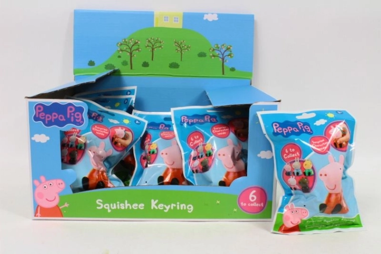 Porte-clés Peppa Pig – antistress souple (6 modèles)