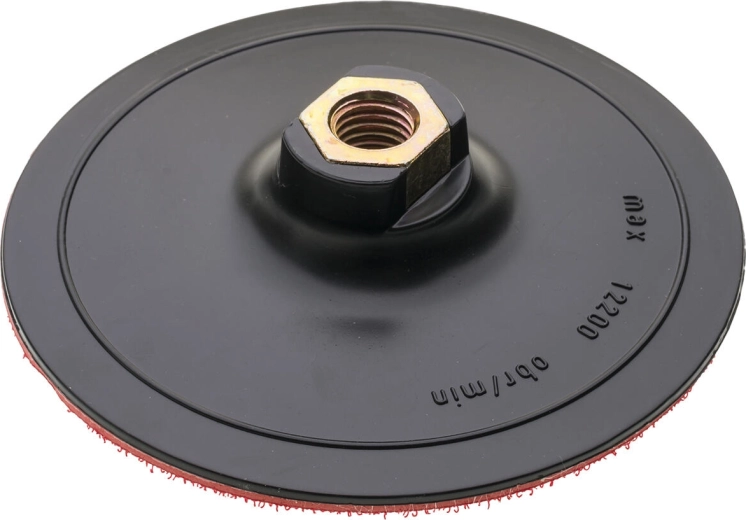 Plateau support pour papier abrasif 125 mm M14 avec Velcro