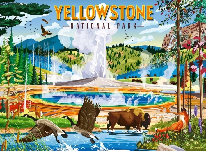 Ravensburger Puzzle Yellowstone National Park 500 Pieces