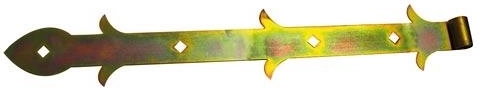 Charnière de porte 450 mm, galvanisée, décorative SELKA