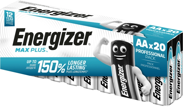 Energizer Max Plus AA alkaline batterijen 20 stuks