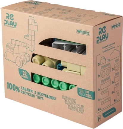 Wader RePlay Big Blocks set grote bouwblokken 32 stuks